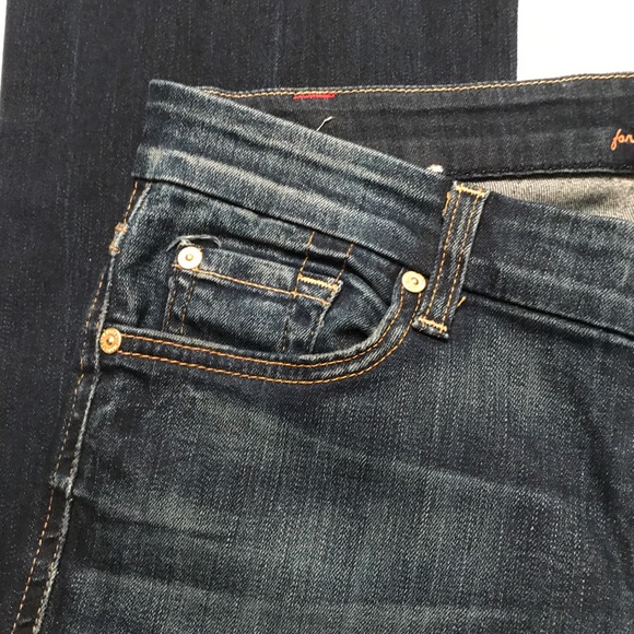 7 FOR ALL MANKIND A POCKET LEXIE PETITE JEANS 29 - Picture 3 of 8
